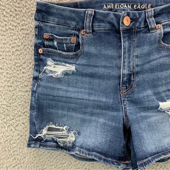 American Eagle Women's Curvy Midi Next Level Stretch Shorts  -  Size: 6 - Picture 2 of 16